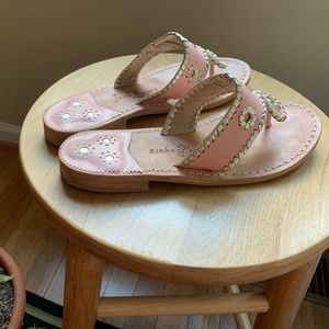 Jack Rogers Light Pink Metallic Sandal